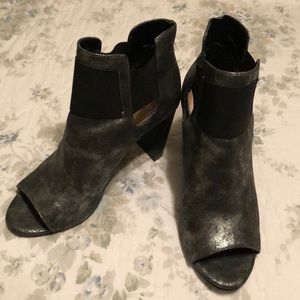 WORN ONCE, Kaari Blue open toe booties